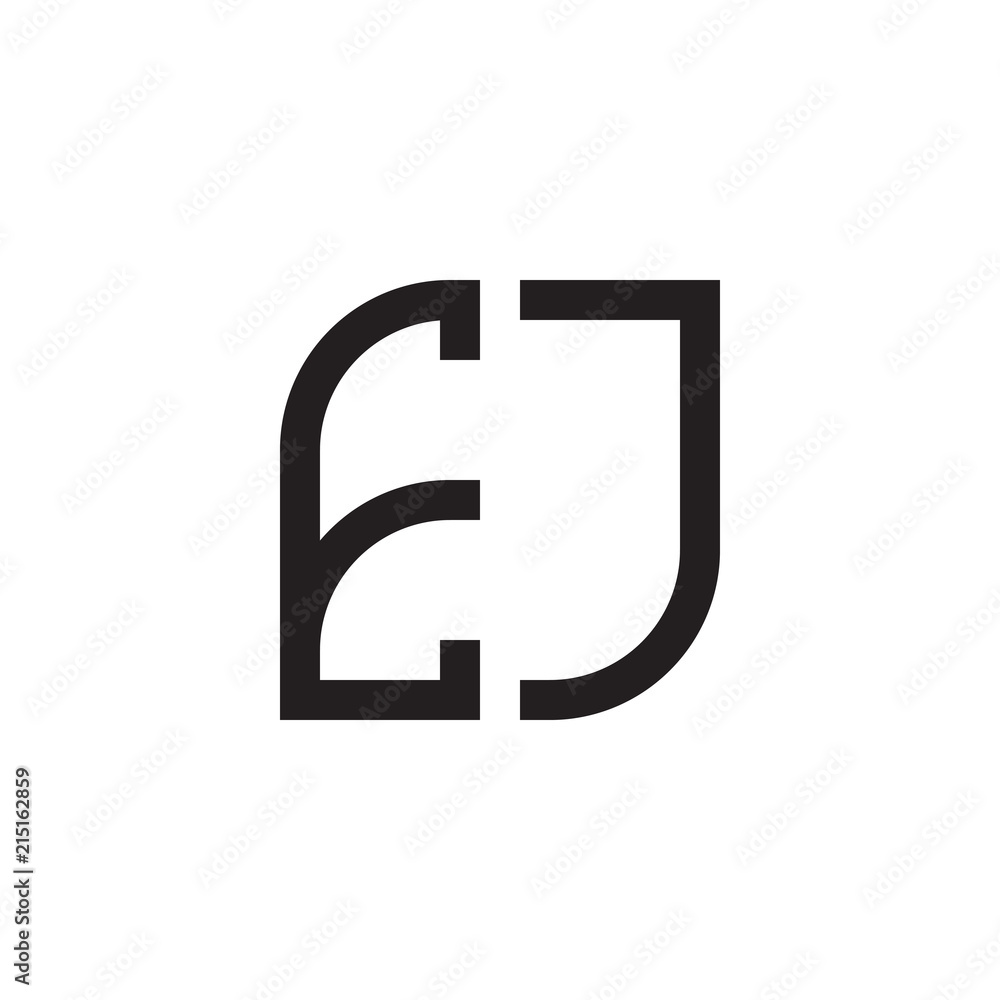 Obraz premium two letter monogram logo