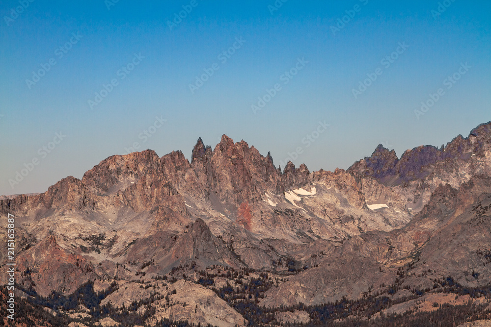 The Minarets Mountain Peaks Near Mammoth Mountain, California