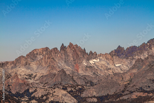 The Minarets Mountain Peaks Near Mammoth Mountain, California