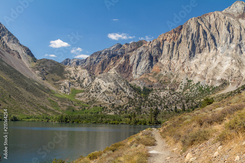 The Hiking Trail Around Convict Lake  Eastern Sierra Mountains  California