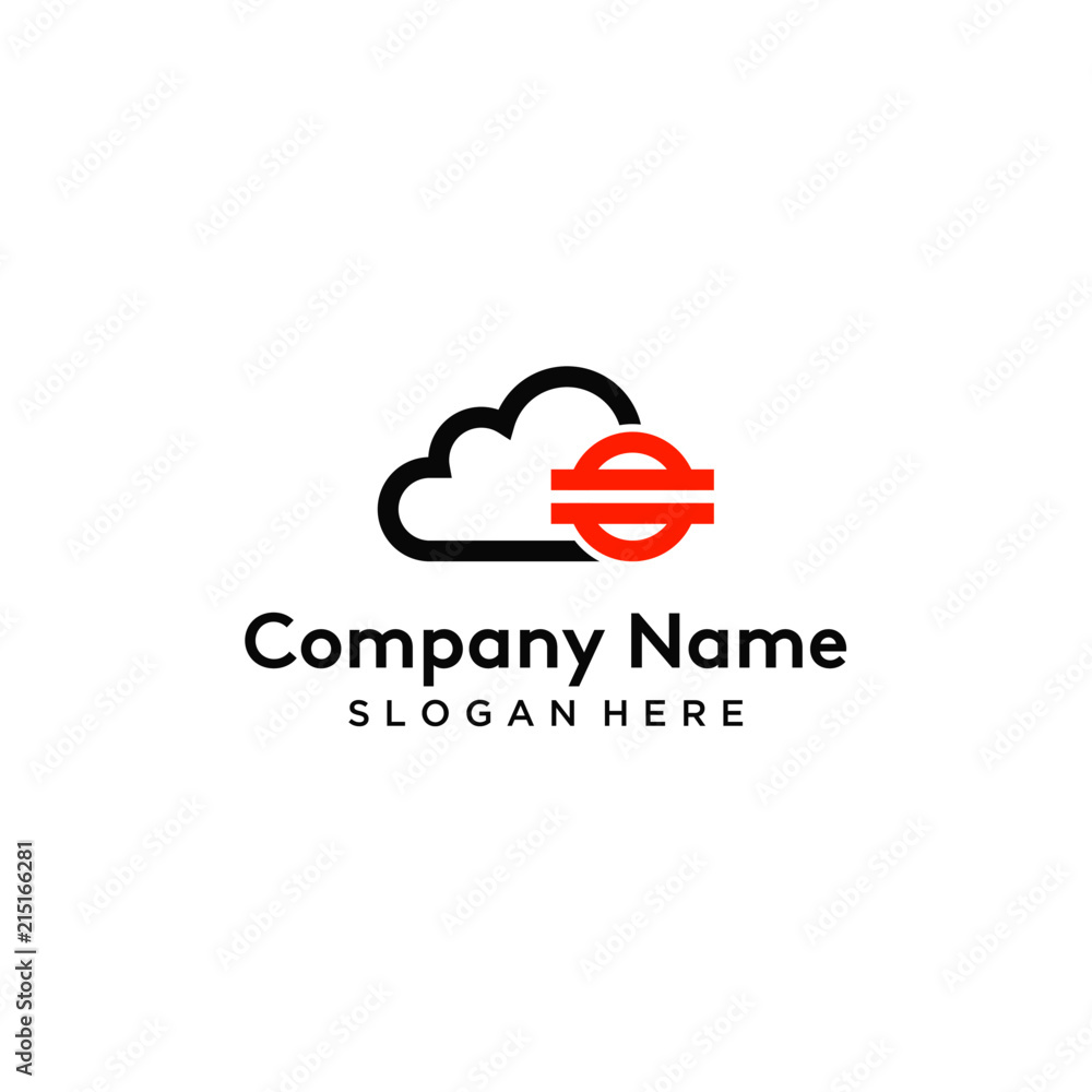 Web cloud logo design Web cloud logo design
