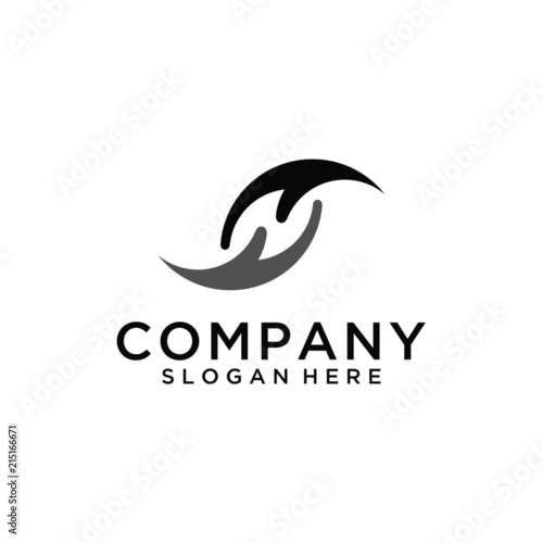 Help hand logo design