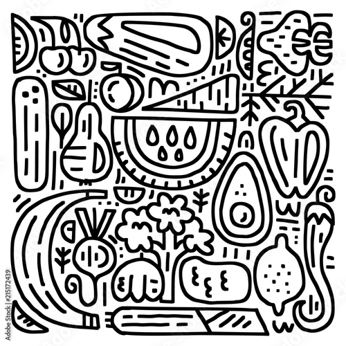 Fruits And Veggies Set