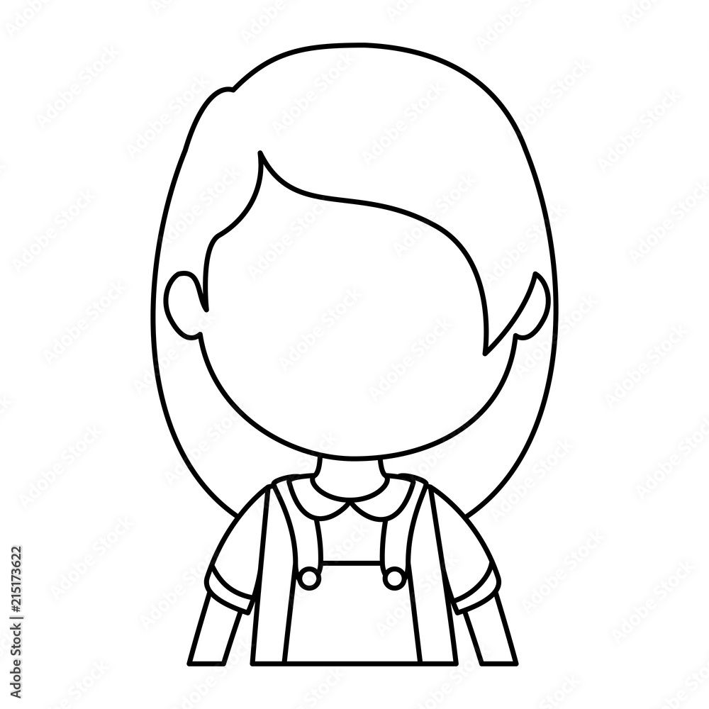 cute and little girl character cute and little girl character