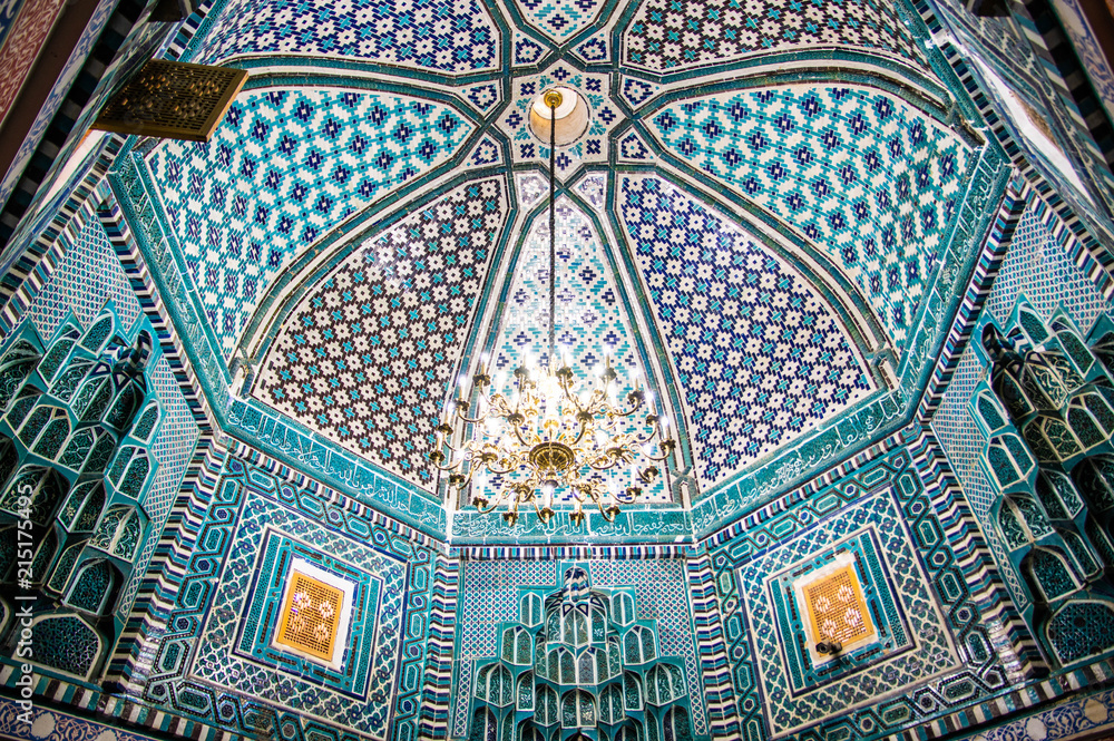 Shah-i-Zinda at Samarkand, Uzbekistan - obrazy, fototapety, plakaty 