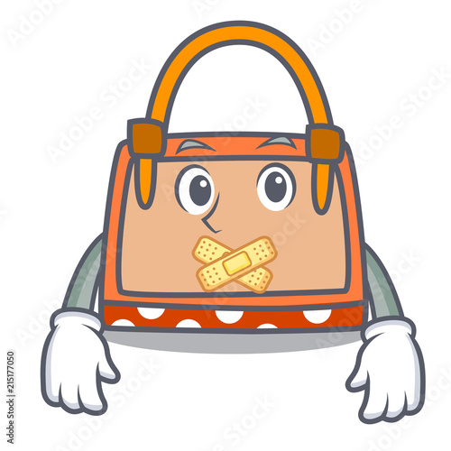 Silent hand bag mascot cartoon