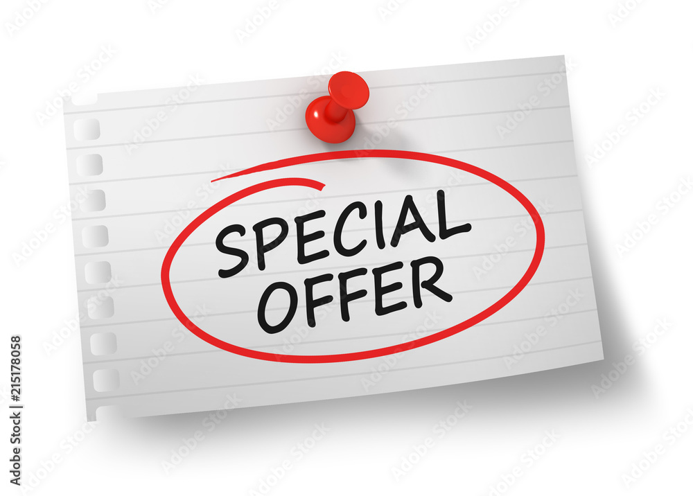 special offer concept 3d illustration isolated special offer concept 3d illustration isolated