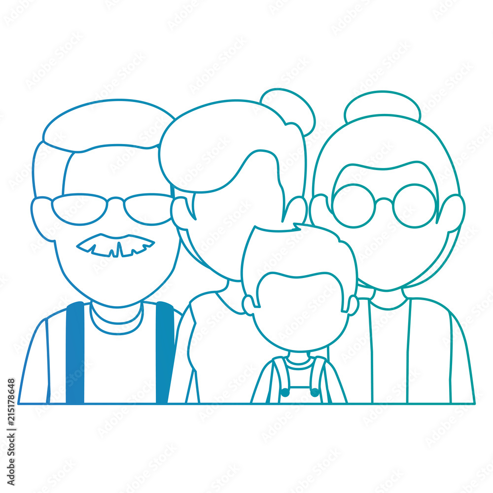 grandparents couple with daughter and grandson grandparents couple with daughter and grandson