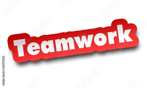 teamwork concept 3d illustration isolated