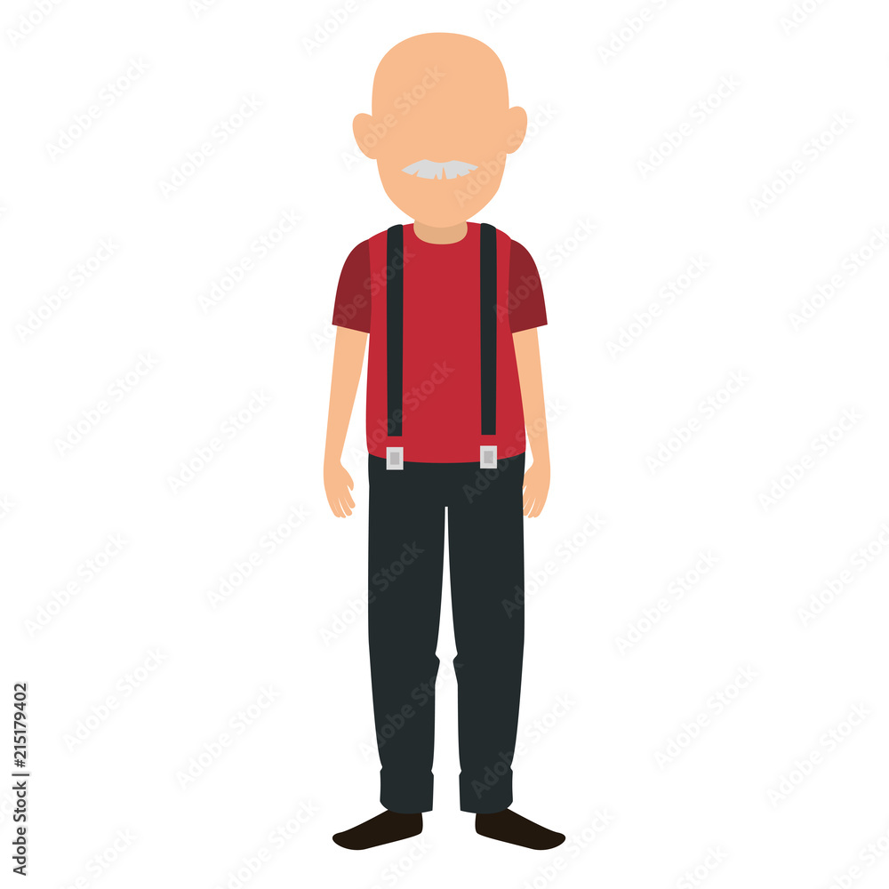 cute grandfather avatar character cute grandfather avatar character