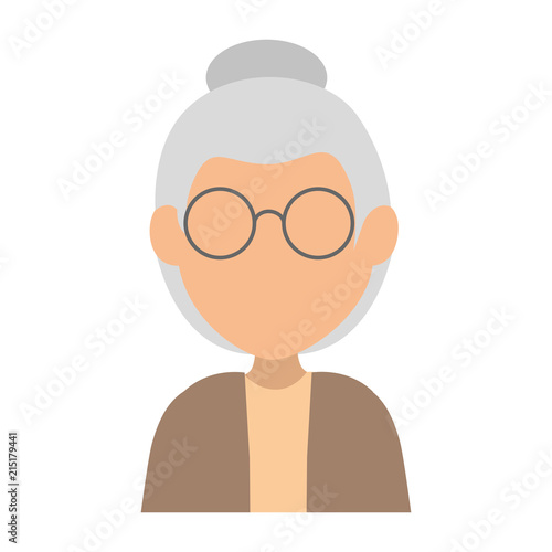 cute grandmother avatar character