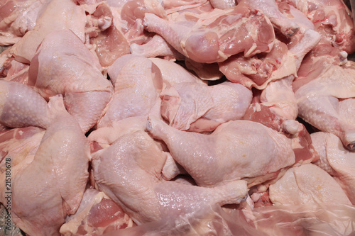 Organic chicken meat  raw. photo