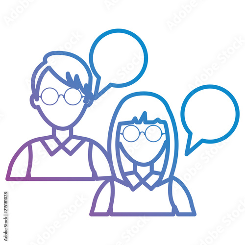 couple avatars talking icon