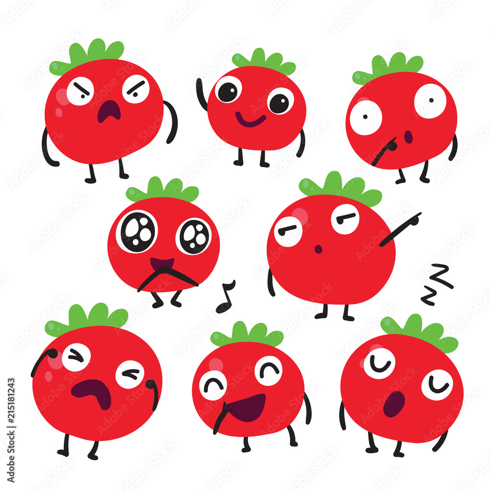tomato character vector design