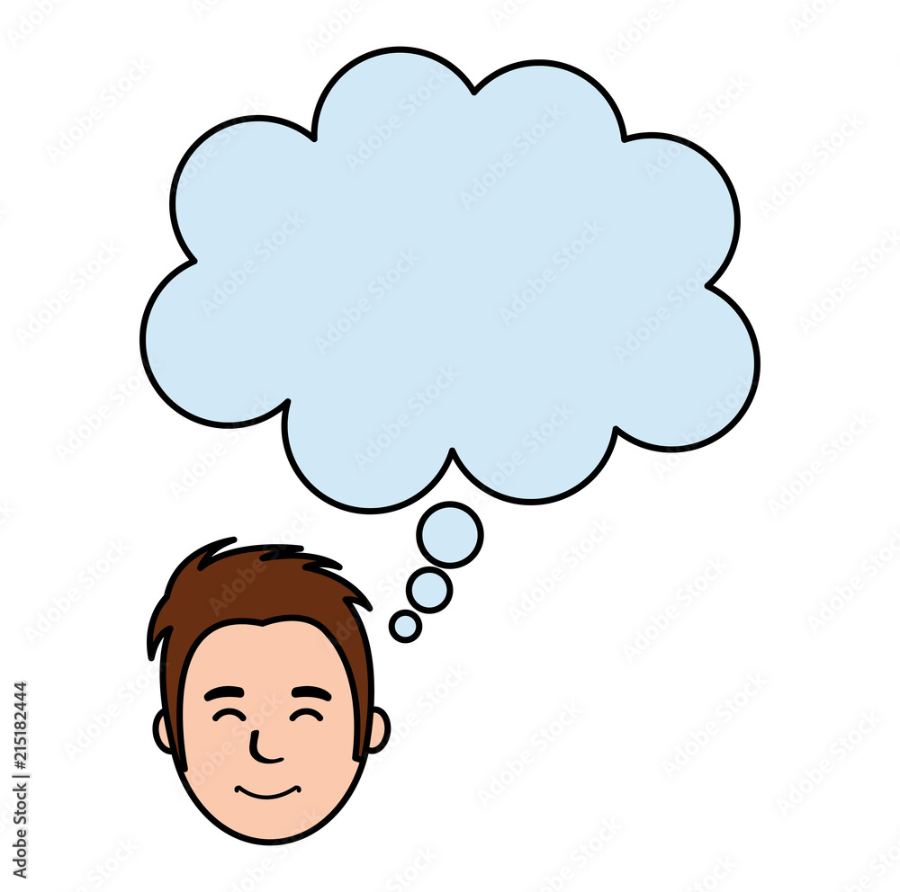 businessman with dream bubble avatar character businessman with dream bubble avatar character