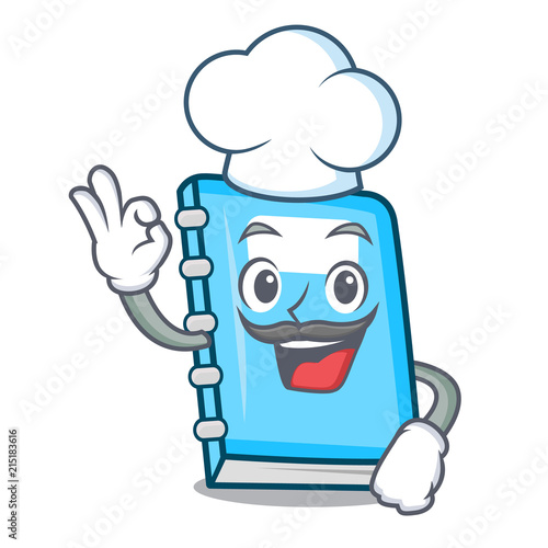 Chef education character cartoon style