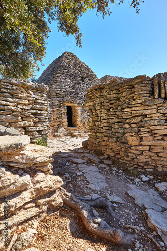 Village of Bories in Gordes in the Vaucluse in Provence, France photo