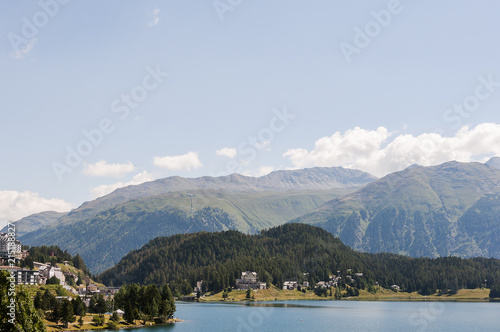 St. Moritz, St. Moritzersee, Seenplatte, Oberengadin, Engadin, Muottas Muragl, Piz Muragl, Wanderweg, Alpen, Graubünden, Sommer, Schweiz