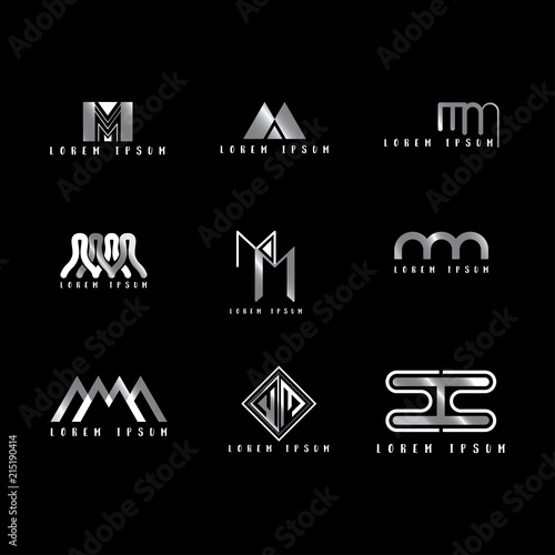 Letter M Mm Logo  Mm logo, Logo design creative, Lettering