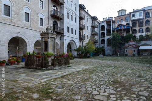 Zograf monastery on Holy mountain Athos photo