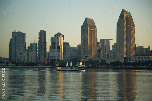 View of the San Diego doutown from Coronado Island