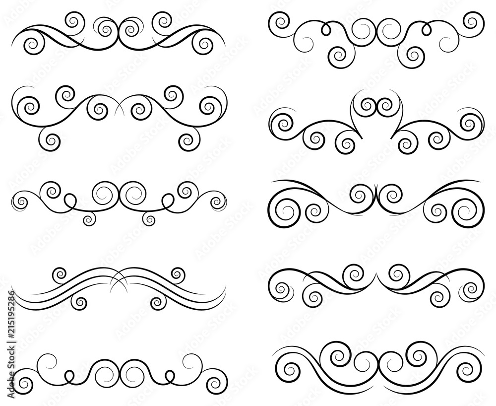 Swirls Vector Illustration.