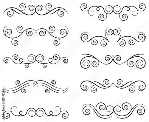 Swirls Vector Illustration.