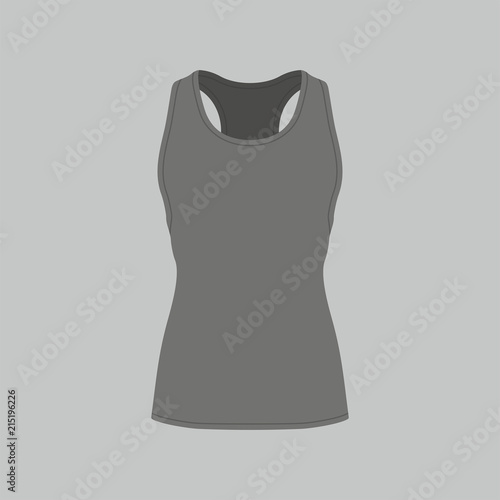 Front views of women's black t-shirt on white background