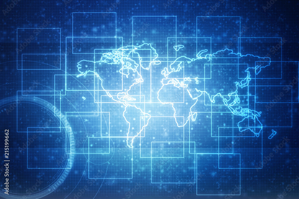 2d illustration world map abstract background 2d illustration world map abstract background