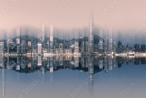 Photography Hongkong's bustling urban skyline