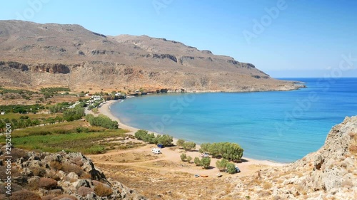 Kato Zakros beach in Sitia, East Crete photo