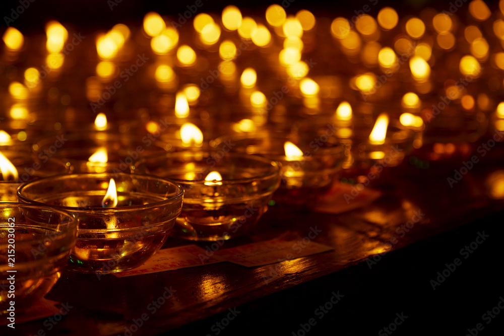 Candles in a church Candles in a church