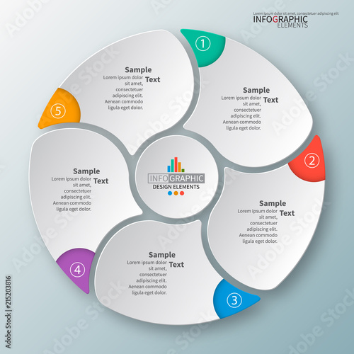 Abstract 3D Paper Infographics