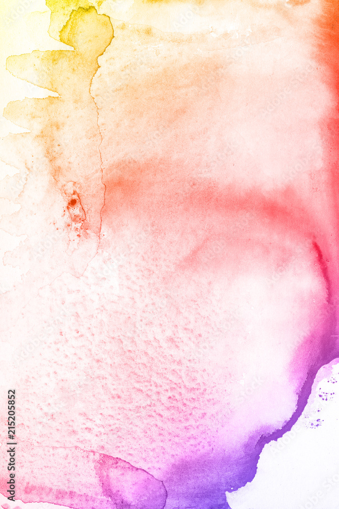 Colorful watercolor paint background.