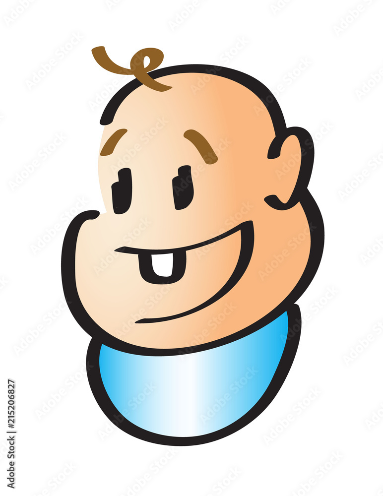 Obraz premium Cute baby icon vector illustration