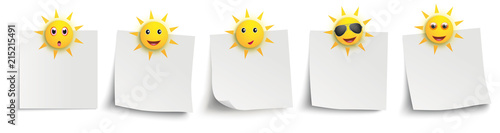 White Sticks Header Funny Sun Smileys