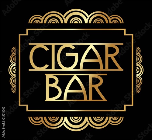 Beautiful, Stylish Art Deco Party Poster vector