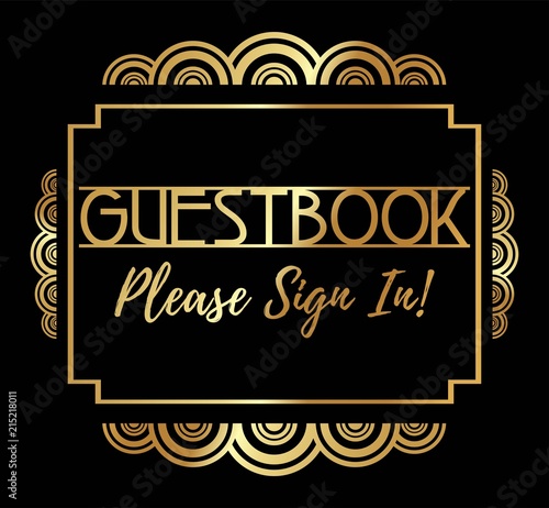 Beautiful, Stylish Art Deco Party Poster vector
