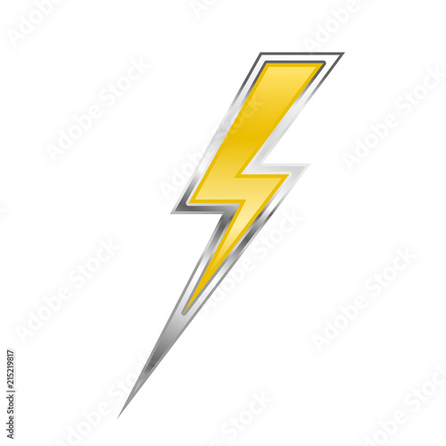 Free Download Zigzag lightning bolt - yellow power sign - GFXLoad