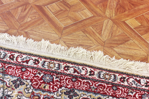 A beautiful carpet on the floor