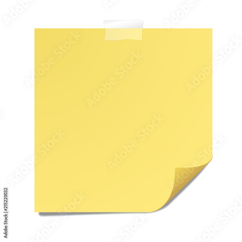 Yellow sticky note