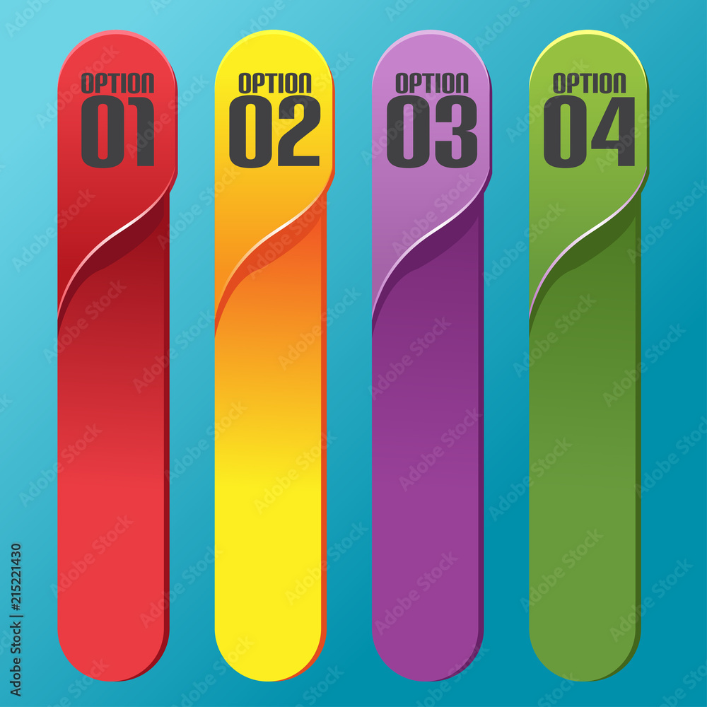 Info Graphic Modern Curved Template Vector Info Graphic Modern Curved Template Vector