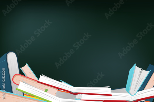 Book Color School Learn Background Vector