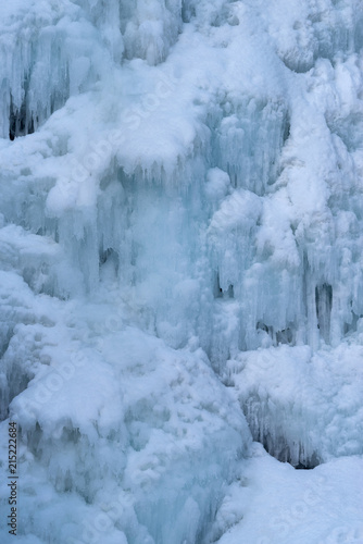 Frozen waterfall