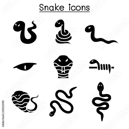 Snake icon set