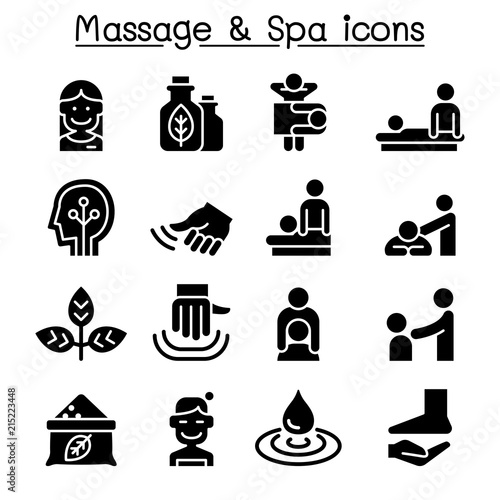 Massage & Spa icon set
