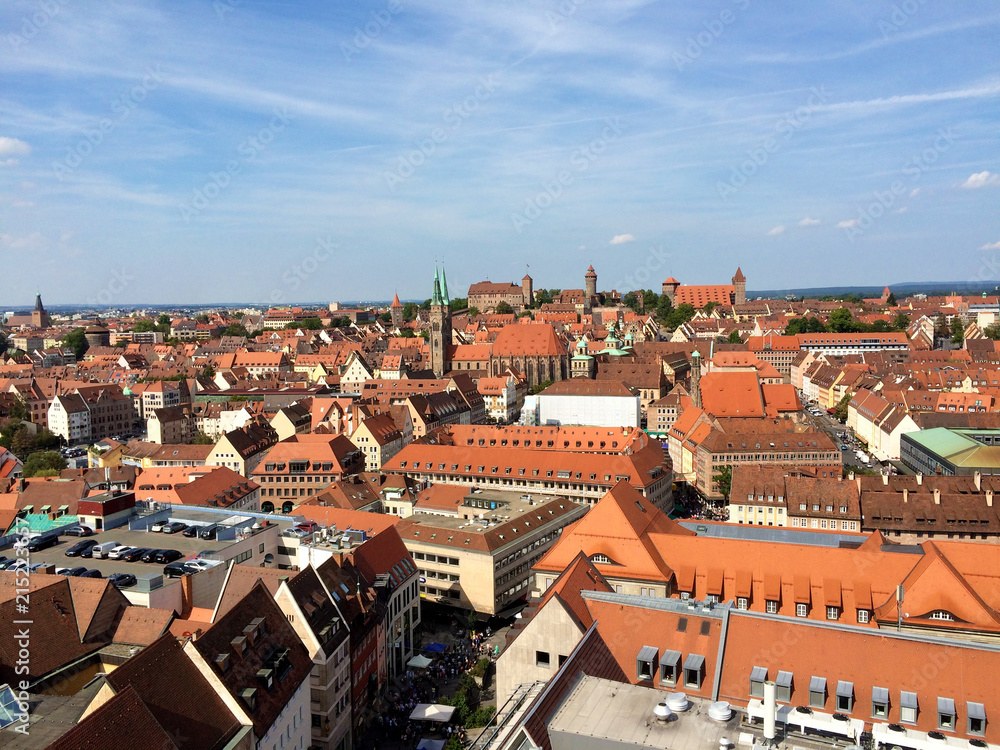 Nürnberg. Blick auf die Burg 
