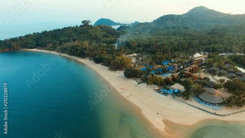 aerial view of koh payam island andaman sea ranong thailand photo