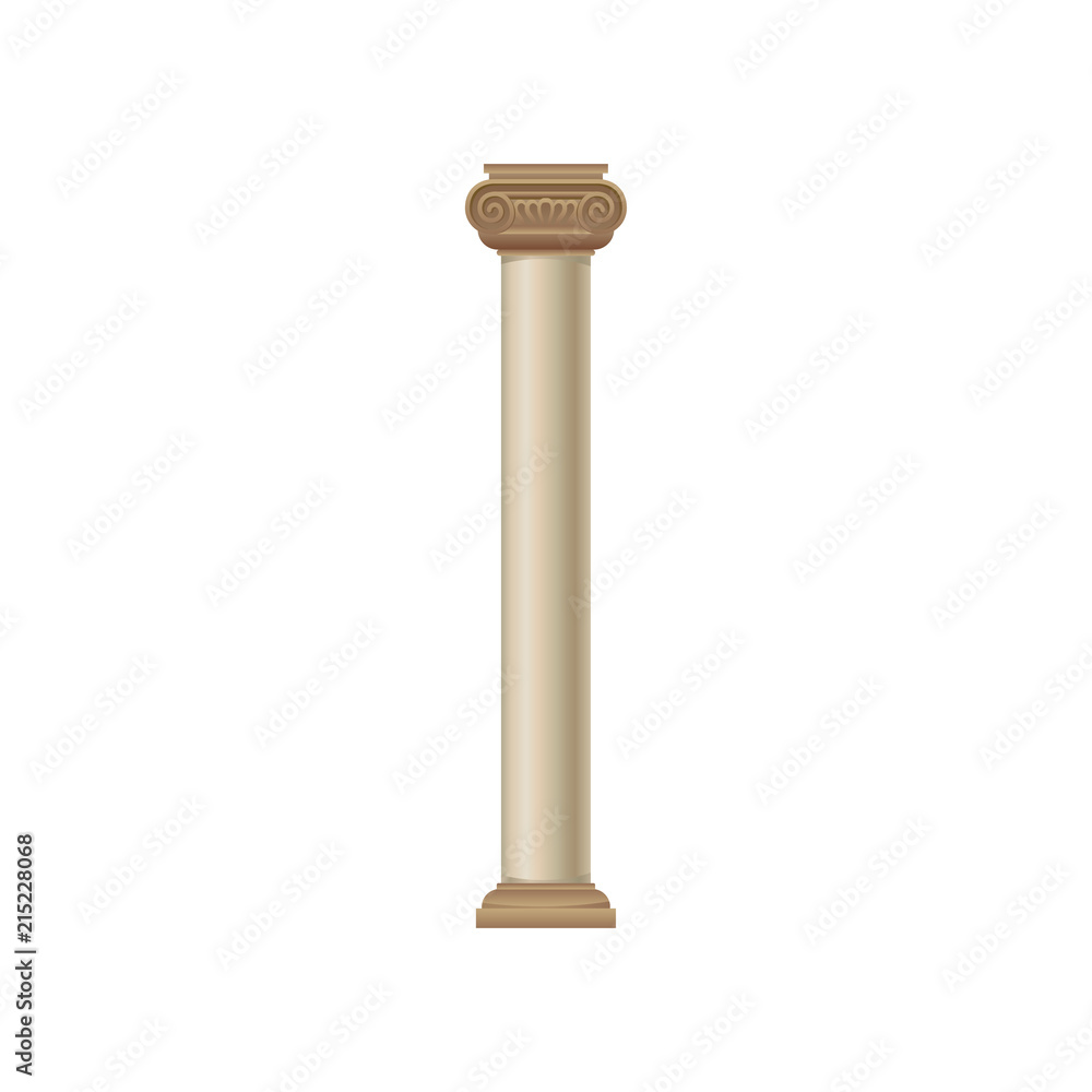 Classic antique column vector Illustration on a white background Classic antique column vector Illustration on a white background