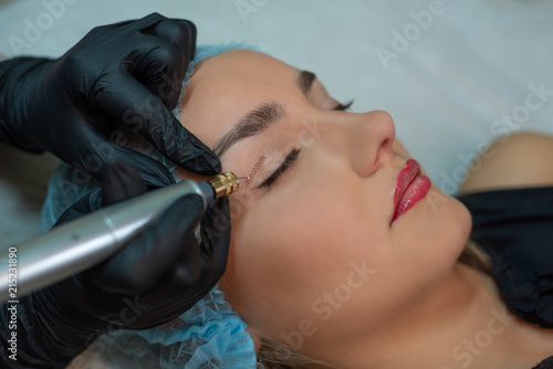 Tableau sur toile Fibroblast, plasmalifting procedure women eyelid lifting